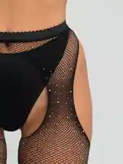 Чулки со стразами