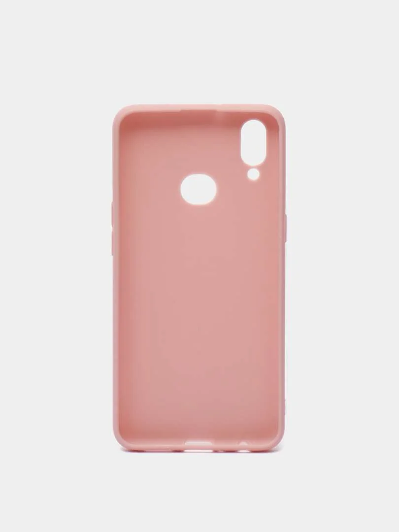 Розовый чехол для Samsung Galaxy A10S силиконовый