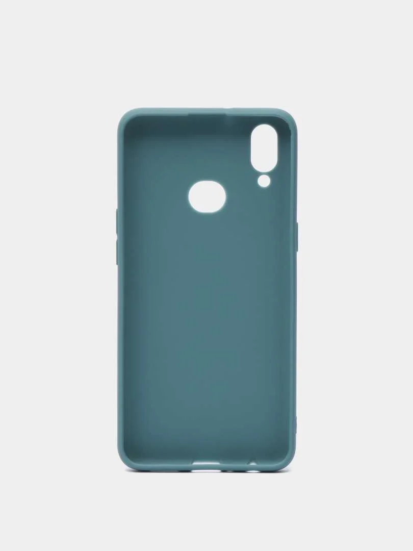 Голубой чехол для Samsung Galaxy A10S силиконовый