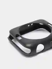 Черный чехол для Apple Watch силиконовый, 1 / 2 / 3 / 4 / 5 / 6 / 7 / SE