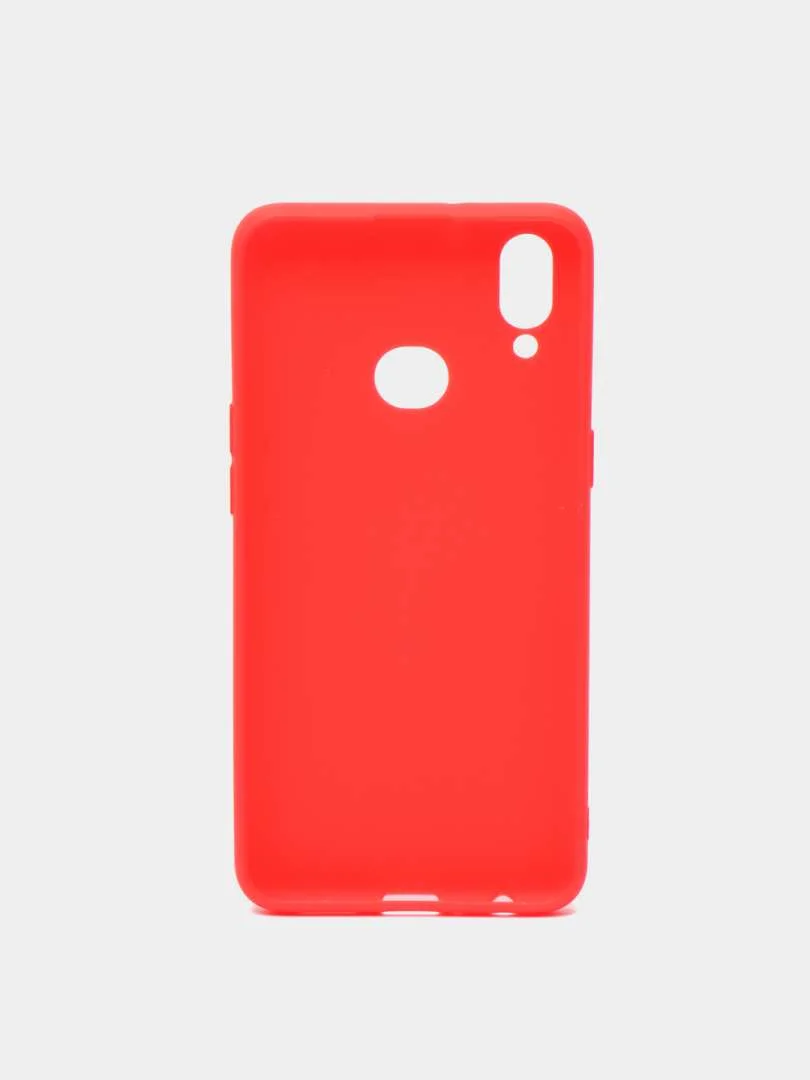 Красный чехол для Samsung Galaxy A10S силиконовый