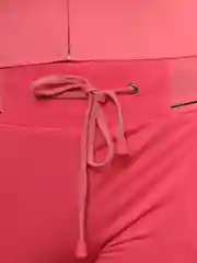 Кораллово-розовый костюм-двойка женский, спортивный