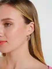 Серебряный витые объемные серьги-кольца, диаметр 2.5 см