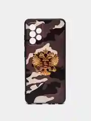 Чехол ТПУ для SAMSUNG GALAXY A52 5G, камуфляж с гербом