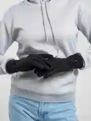 Черный перчатки сенсорные, теплые