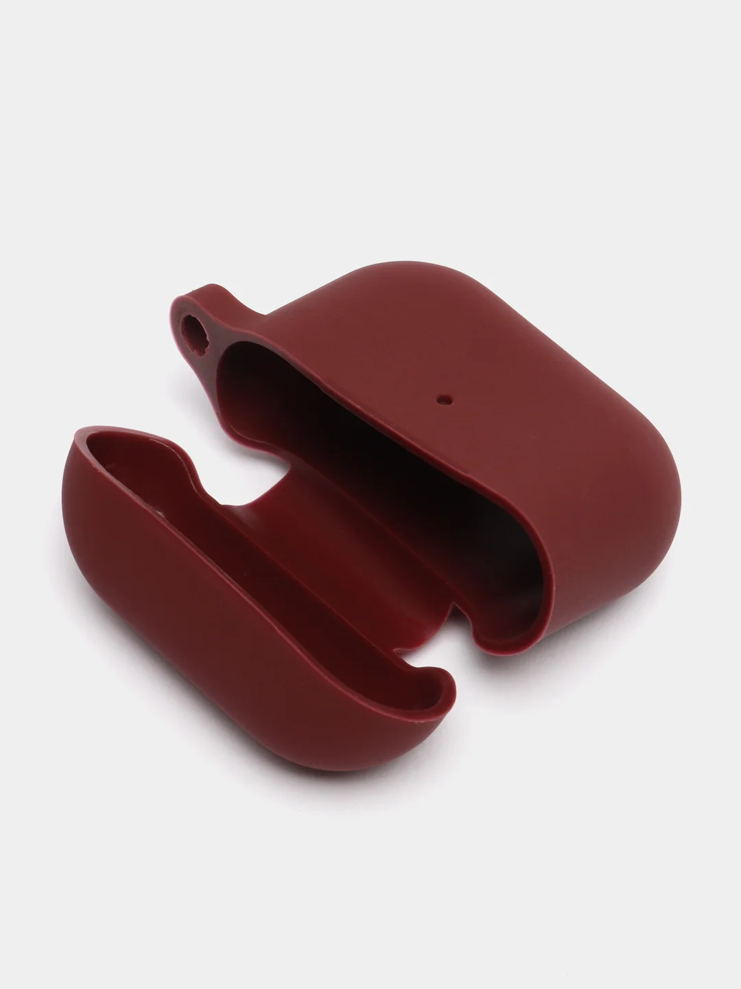 Шоколадный силиконовый чехол для Apple AirPods 3 поколения 2021 (с карабином)