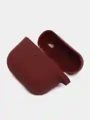 Шоколадный силиконовый чехол для Apple AirPods 3 поколения 2021 (с карабином)