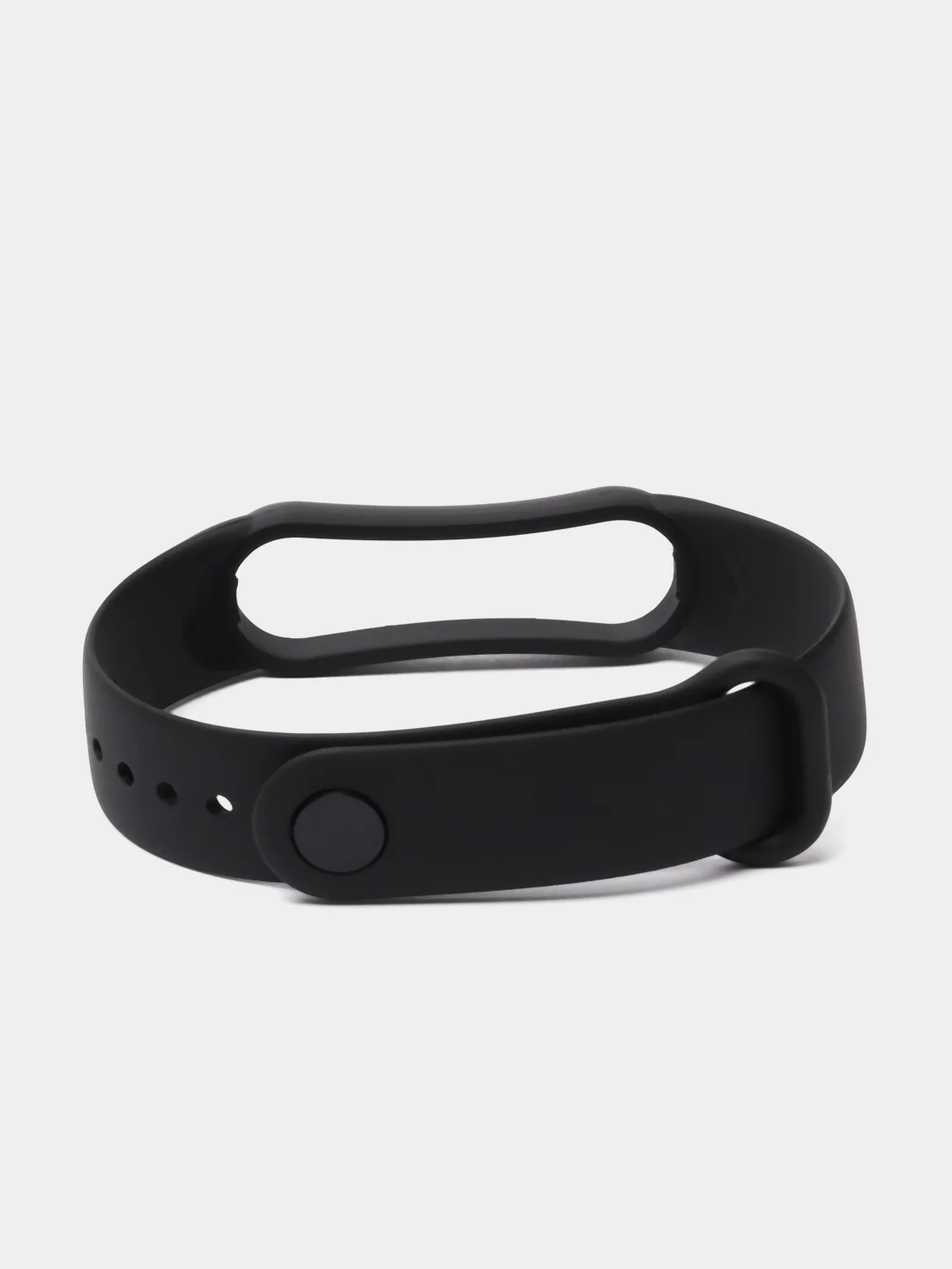 Черный ремешок для фитнес-браслета Xiaomi Mi Band 5 / Mi Band 6