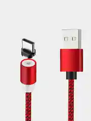 Алый магнитный кабель для зарядки Micro USB, Type C, Lightning