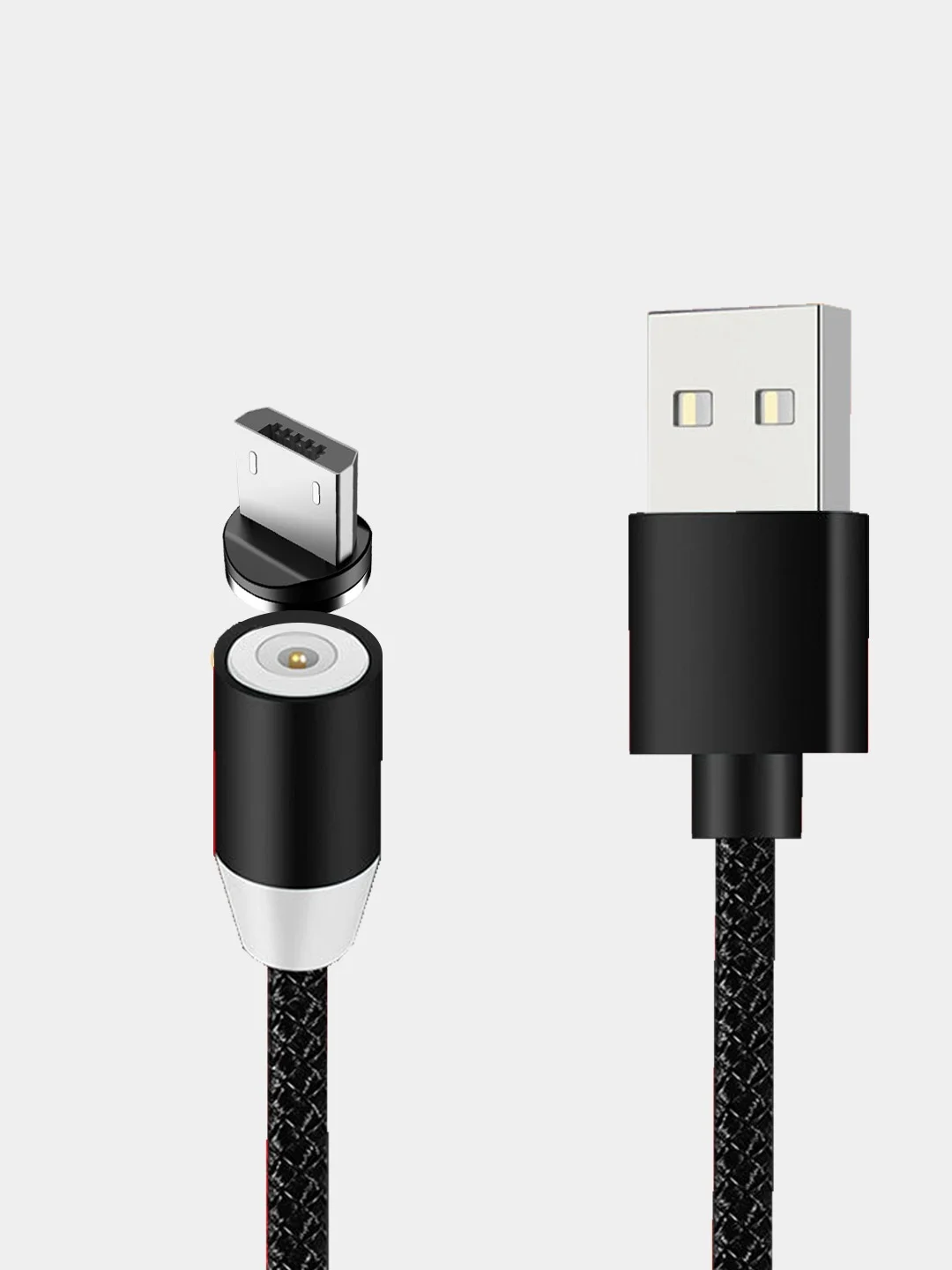 Пурпурный магнитный кабель для зарядки Micro USB, Type C, Lightning