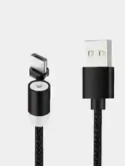 Пурпурный магнитный кабель для зарядки Micro USB, Type C, Lightning