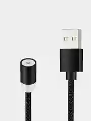 Черный магнитный кабель для зарядки Micro USB, Type C, Lightning