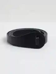 Черный ремень женский, из экокожи