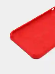 Алый чехол Silicone Case для iPhone 7, 8, SE 2020, с открытым низом