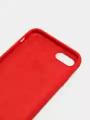 Алый чехол Silicone Case для iPhone 7, 8, SE 2020, с открытым низом