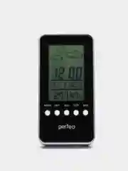 Черный perfeo Часы-метеостанция "Window", время, температура, влажность, дата