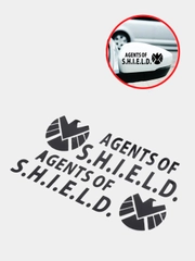 Наклейка на авто "Агент S.H.I.E.L.D."