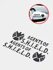 Наклейка на авто "Агент S.H.I.E.L.D."