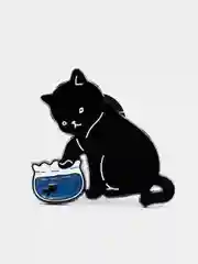 Голубой значки с котами (кошками, котятами), пин на одежду или рюкзак