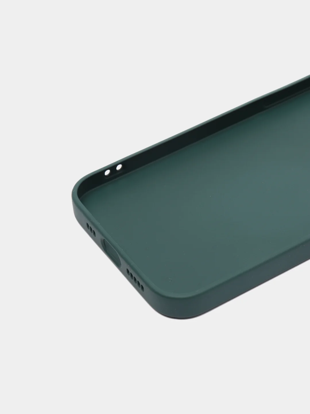 Оранжевый чехол силиконовый со стеклянной панелью для iPhone 12