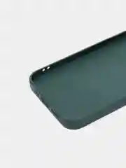 Оранжевый чехол силиконовый со стеклянной панелью для iPhone 12