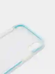 Чехол накладка для iPhone XR силикон прозрачный с цветным краем