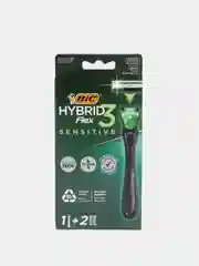 Станок для бритья (бритва) Bic Hybrid Flex sensitive с 2 сменными кассетами