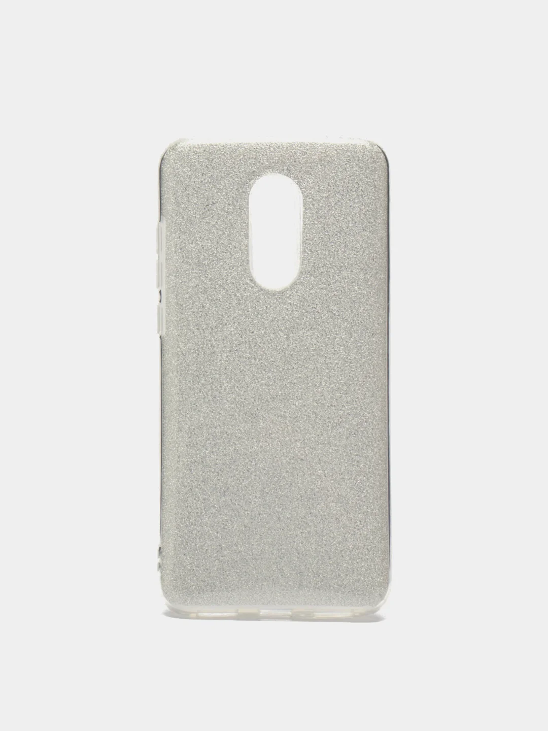 Серебряный чехол Xiaomi  Redmi 5+, силиконовый, усиленный