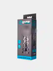 Насадка Toyfa XLover для увеличения размера,TPE, чёрная прозрачная, 11,5 см