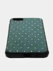 Зеленый чехол для Honor 7A, 7A Prime, 7S, Huawei Y5 2018, Y5 Lite, Y5 Prime под кожу, со стразами