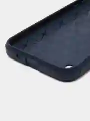 Темно-синий чехол Samsung A01 со вставками под карбон