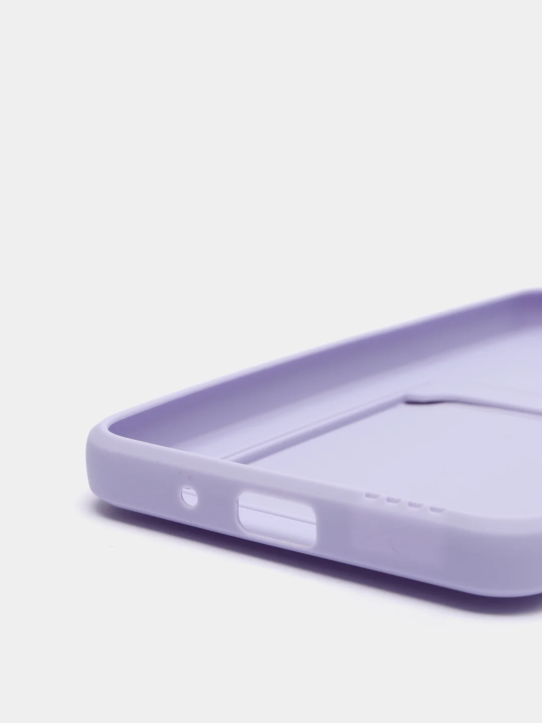 Лавандовый чехол Xiaomi Redmi 9A, Сяоми Редми 9А, силиконовый, с карманом для карты