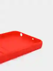 Красный чехол Xiaomi Redmi 9A, Сяоми Редми 9А, силиконовый, с карманом для карты