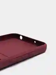 Бордовый чехол Xiaomi Redmi 9A, Сяоми Редми 9А, силиконовый, с карманом для карты