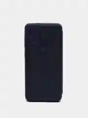 Темно-синий чехол-книжка с прозрачным окном Samsung A21S, A32, A41