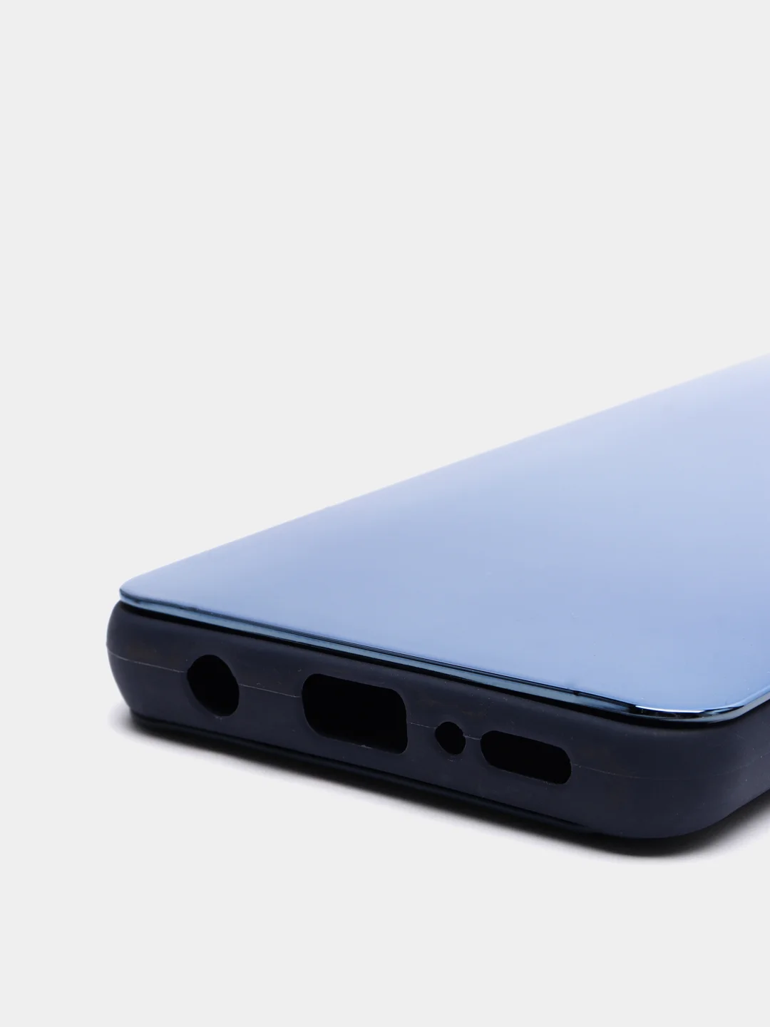 Темно-синий чехол-книжка с прозрачным окном Samsung A21S, A32, A41