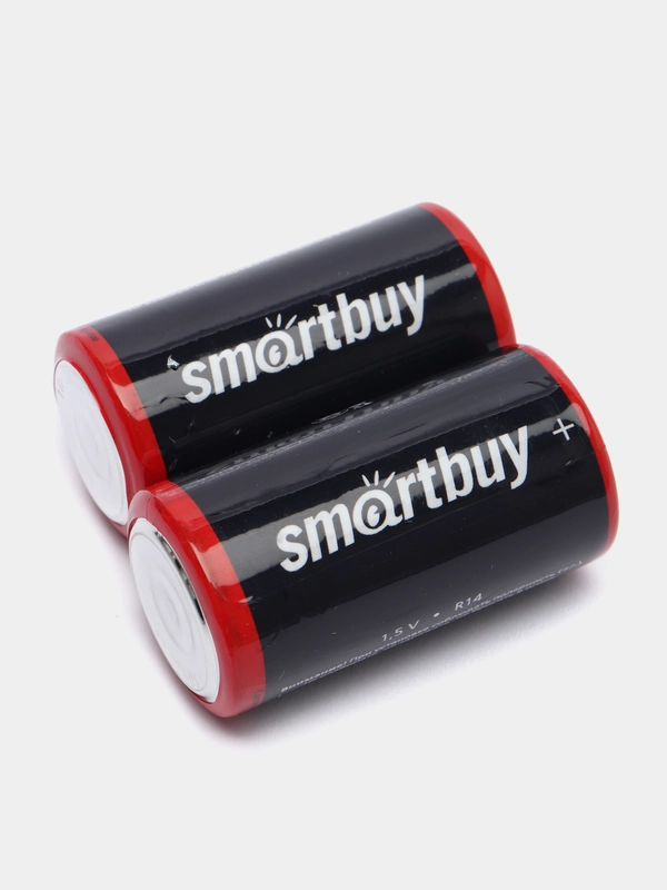 Батарейки Smartbuy R14, солевая, тип C, 2 штуки
