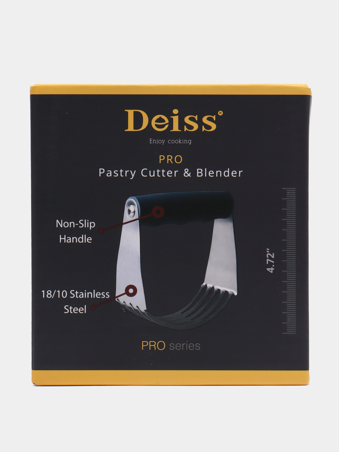 Deiss Pro Pastry Cutter - Stainless Steel Pastry Blender & Dough Cutter with Non-Slip Handle Deiss