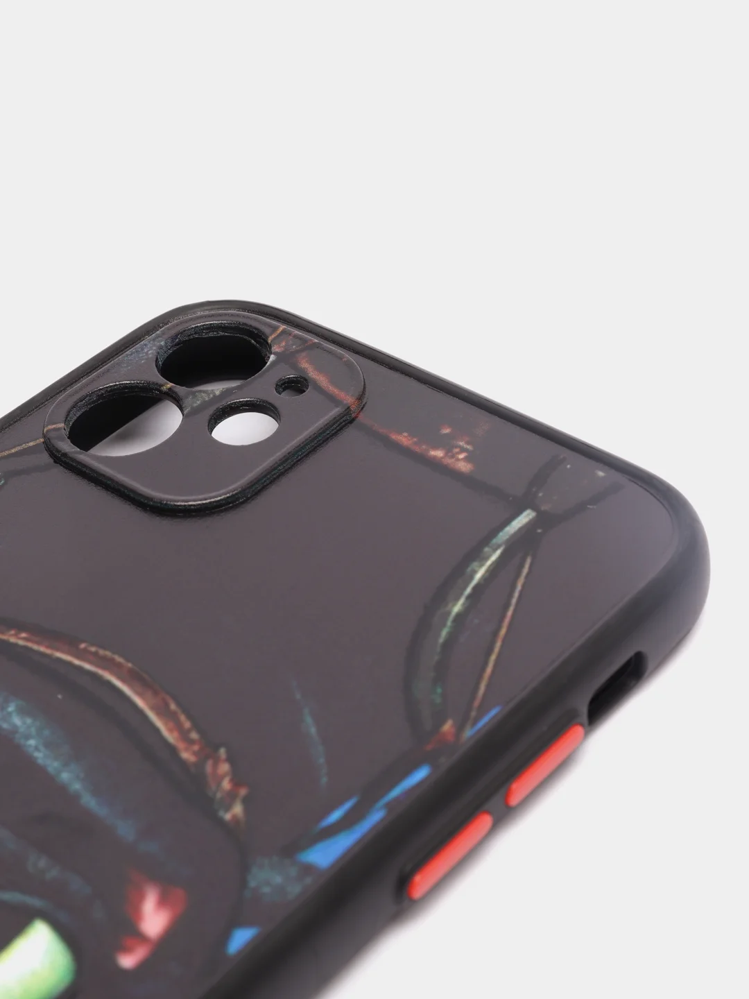Угольный чехол с рисунком на Apple iPhone 11 (Айфон 11)