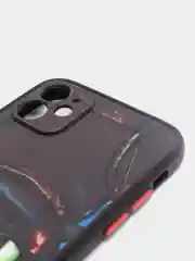 Угольный чехол с рисунком на Apple iPhone 11 (Айфон 11)