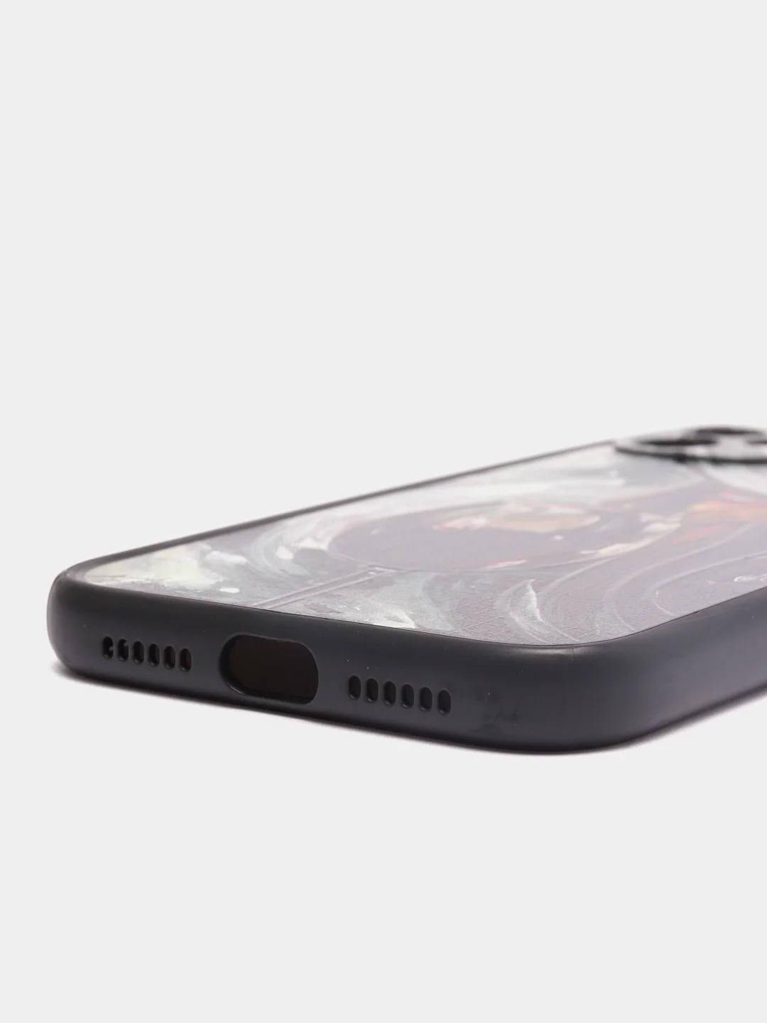 Бордовый чехол с рисунком на Apple iPhone 11 (Айфон 11)