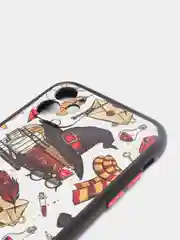Тёмно-бордовый чехол с рисунком на Apple iPhone 11 (Айфон 11)