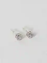 Серебряный серьги-гвоздики из медицинского сплава