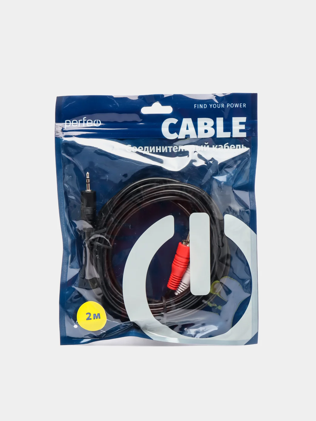 Аудиокабель Perfeo 3.5 Jack (M) - 2xRCA (M)