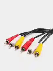 Аудиокабель 3xRCA (M) - 3xRCA (M) Perfeo 1, 1,5, 2, 3 м