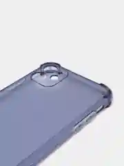 Розовый силиконовый прозрачный противоударный, неоновый чехол для iPhone 11 / 12 с защитой камеры