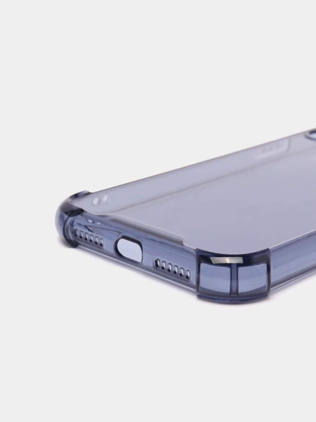 Розовый силиконовый прозрачный противоударный, неоновый чехол для iPhone 11 / 12 с защитой камеры