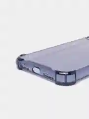 Розовый силиконовый прозрачный противоударный, неоновый чехол для iPhone 11 / 12 с защитой камеры