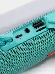 Бирюзовый портативная беспроводная колонка Bluetooth TG 157 с радио приемником