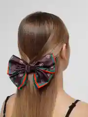 Шоколадный заколка женская "Бантик"